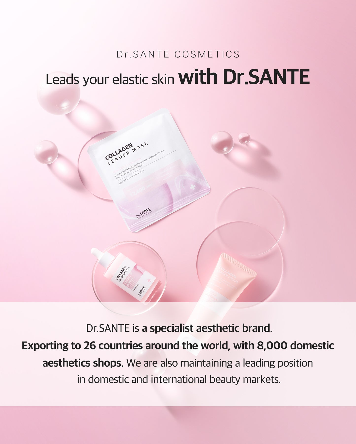 Dr. Sante Collagen Leader Mask 30g × 10 Sheets