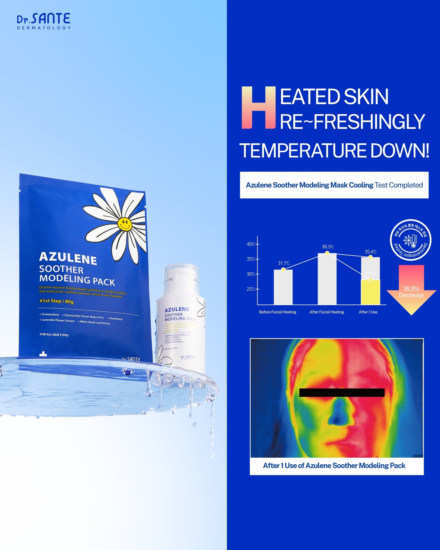 Dr. Sante Azulene Modeling Mask 10 Treatments