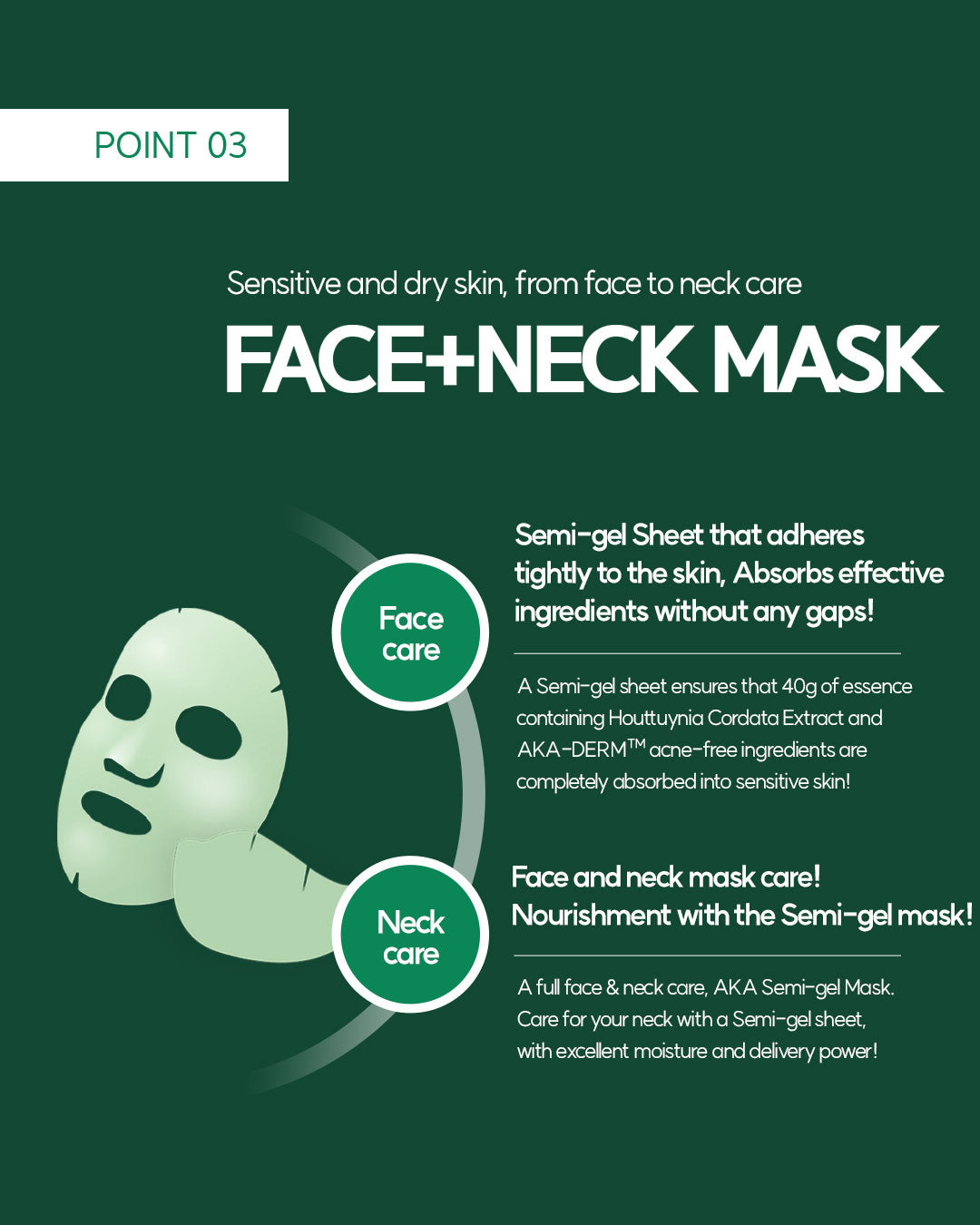 Dr. Sante AKA Semi-Gel Mask 40g × 5 Sheets