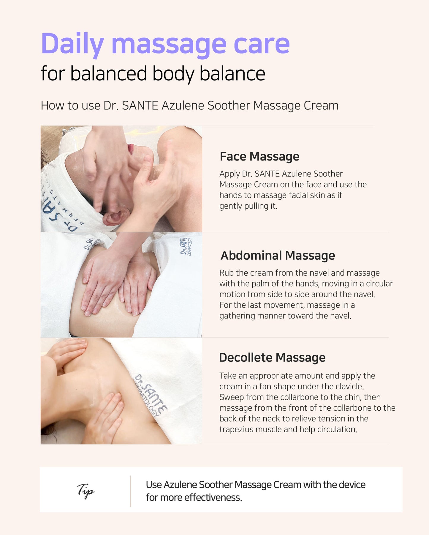 Dr.Sante Azulene Soother Massage Cream 1000ml
