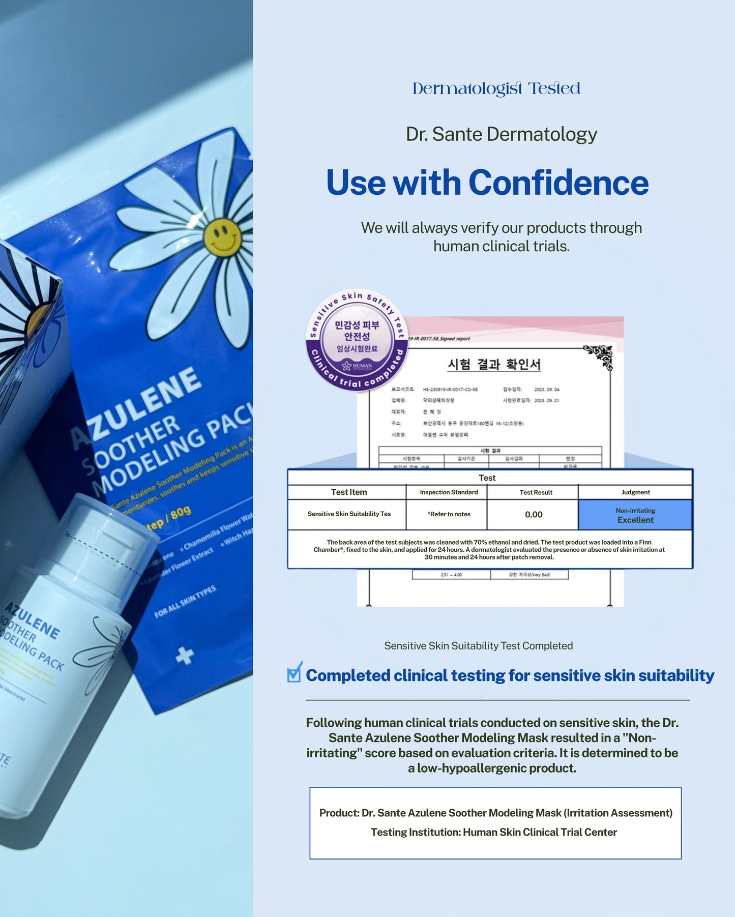Dr. Sante Azulene Modeling Mask 10 Treatments