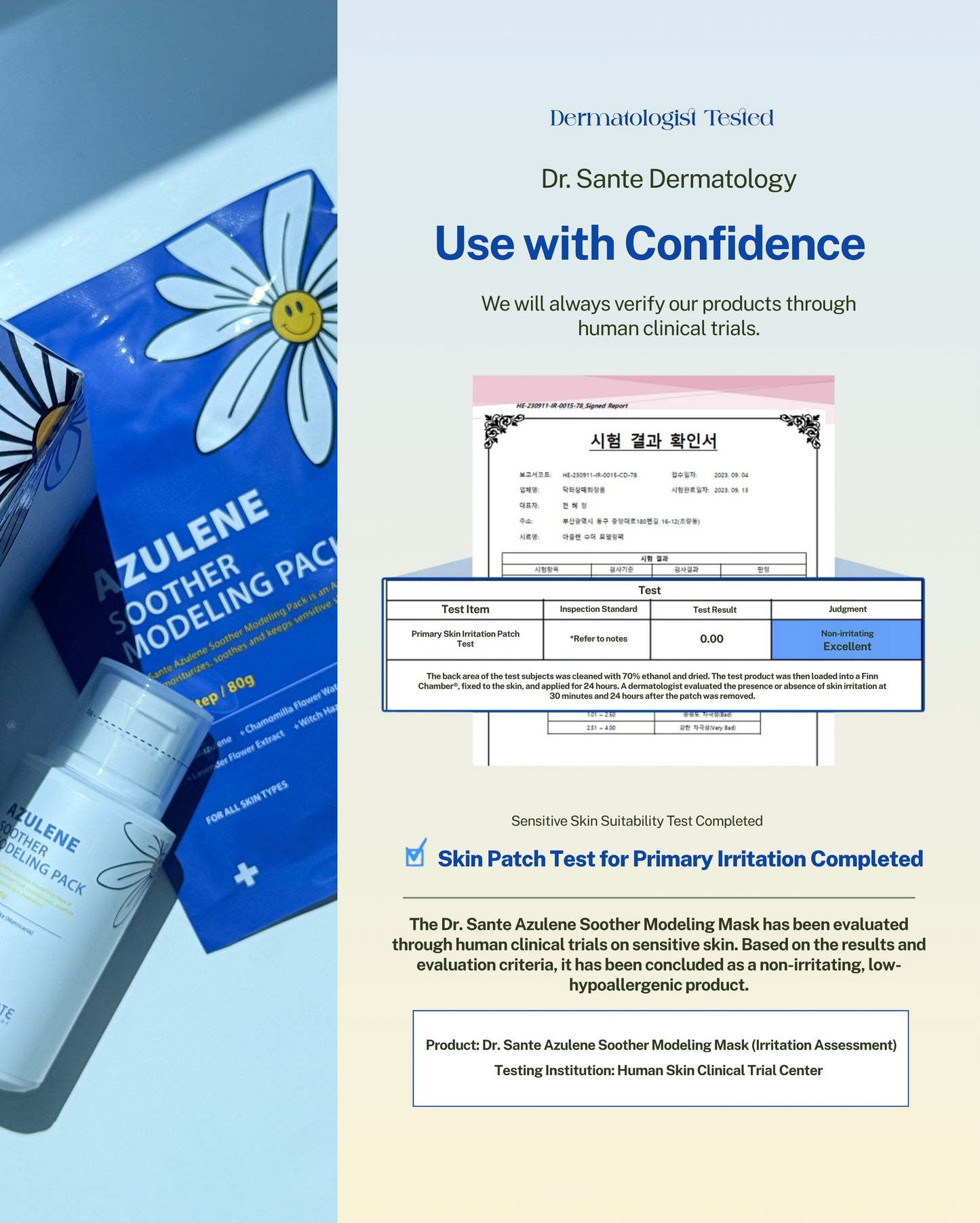 Dr. Sante Azulene Modeling Mask 10 Treatments