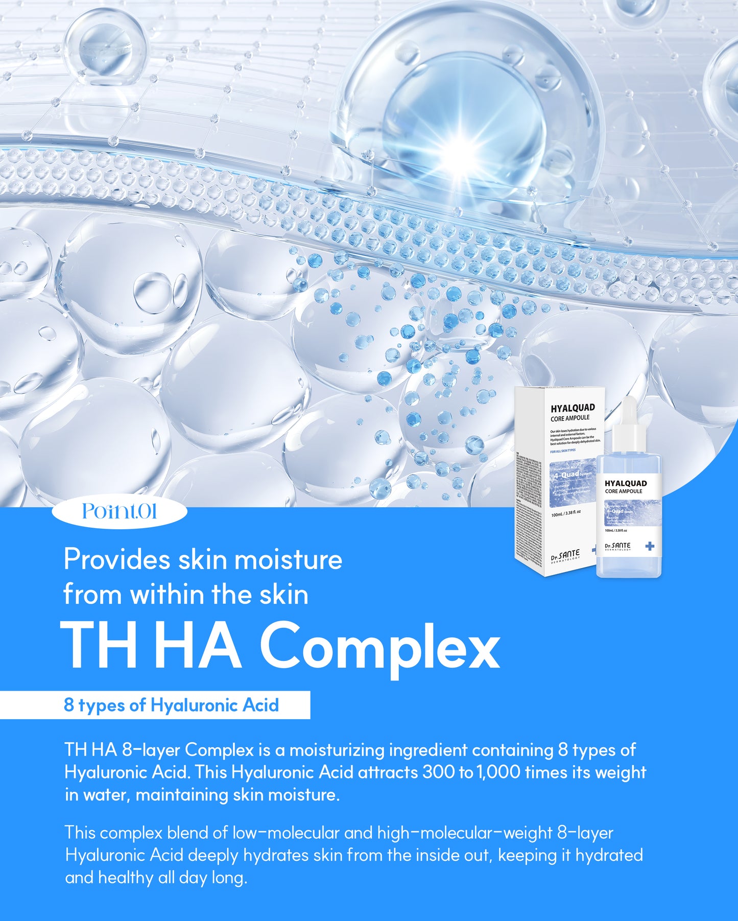 Dr. Sante Hyalquad Core Ampoule 100ml