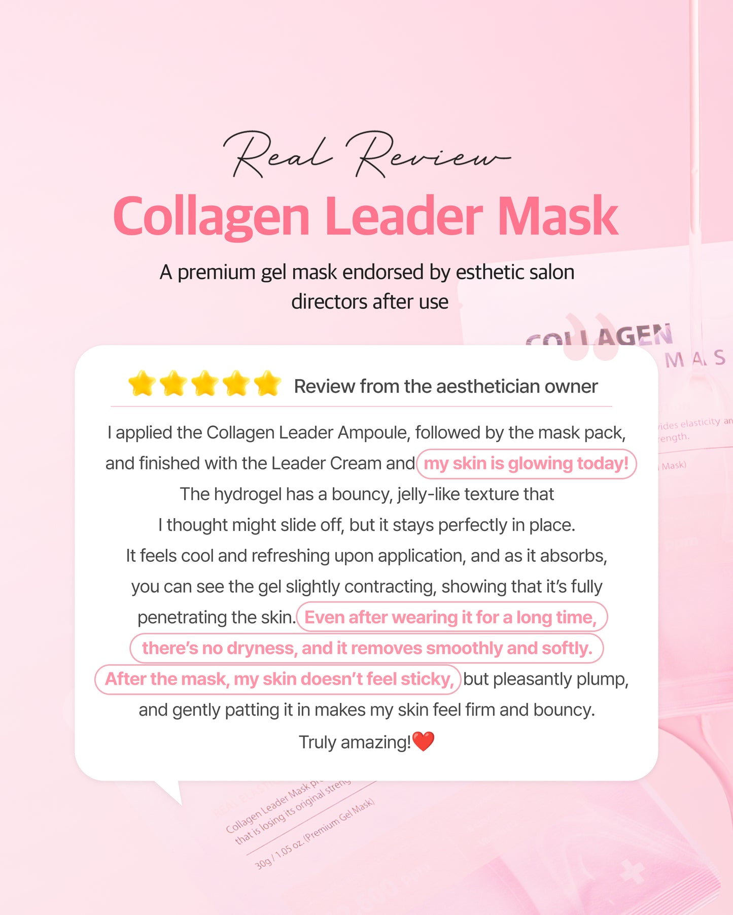 Dr. Sante Collagen Leader Mask 30g × 10 Sheets