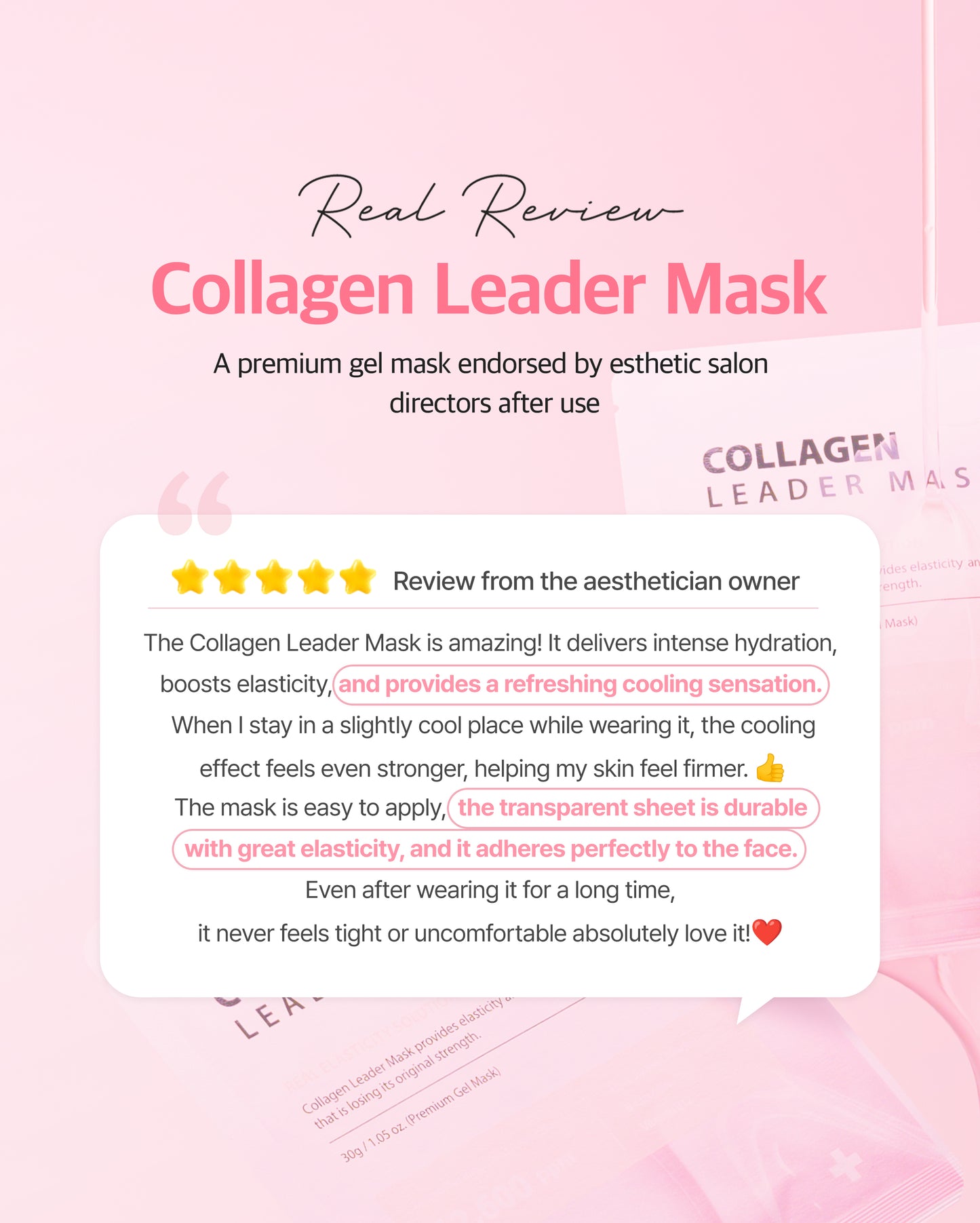 Dr. Sante Collagen Leader Mask 30g × 10 Sheets