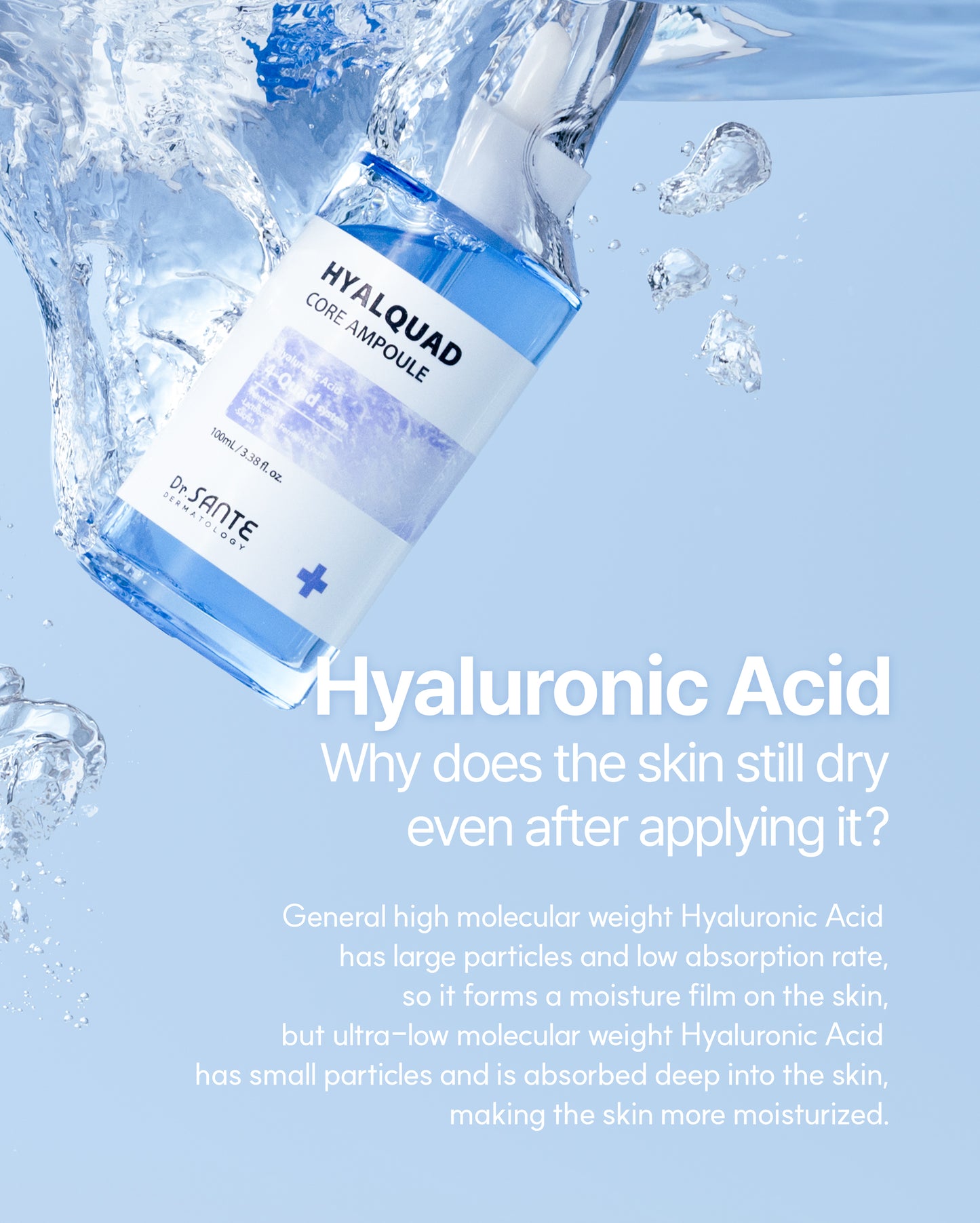Dr. Sante Hyalquad Core Ampoule 100ml