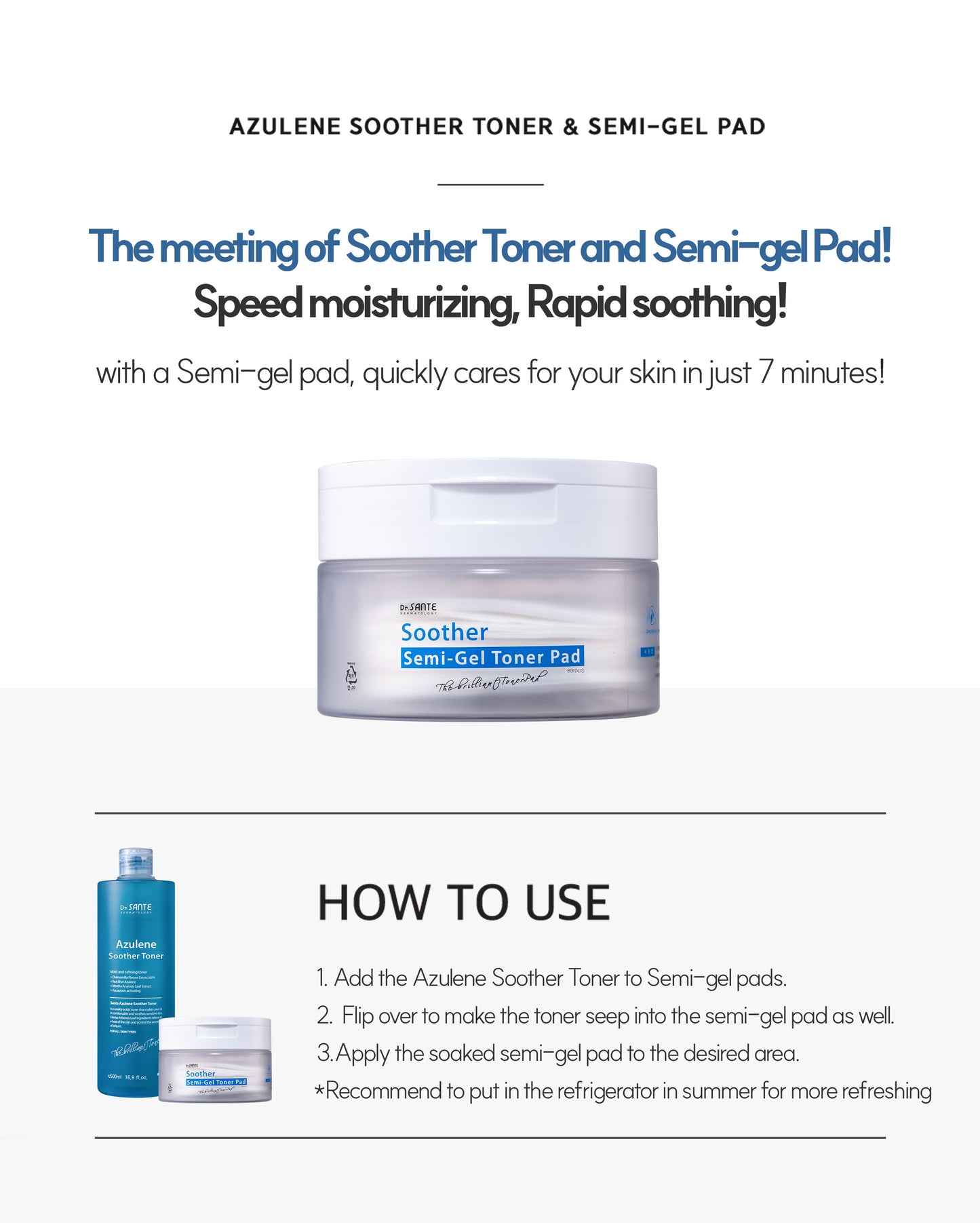 Dr. Sante Azulene Soother Toner 200ml / 500ml