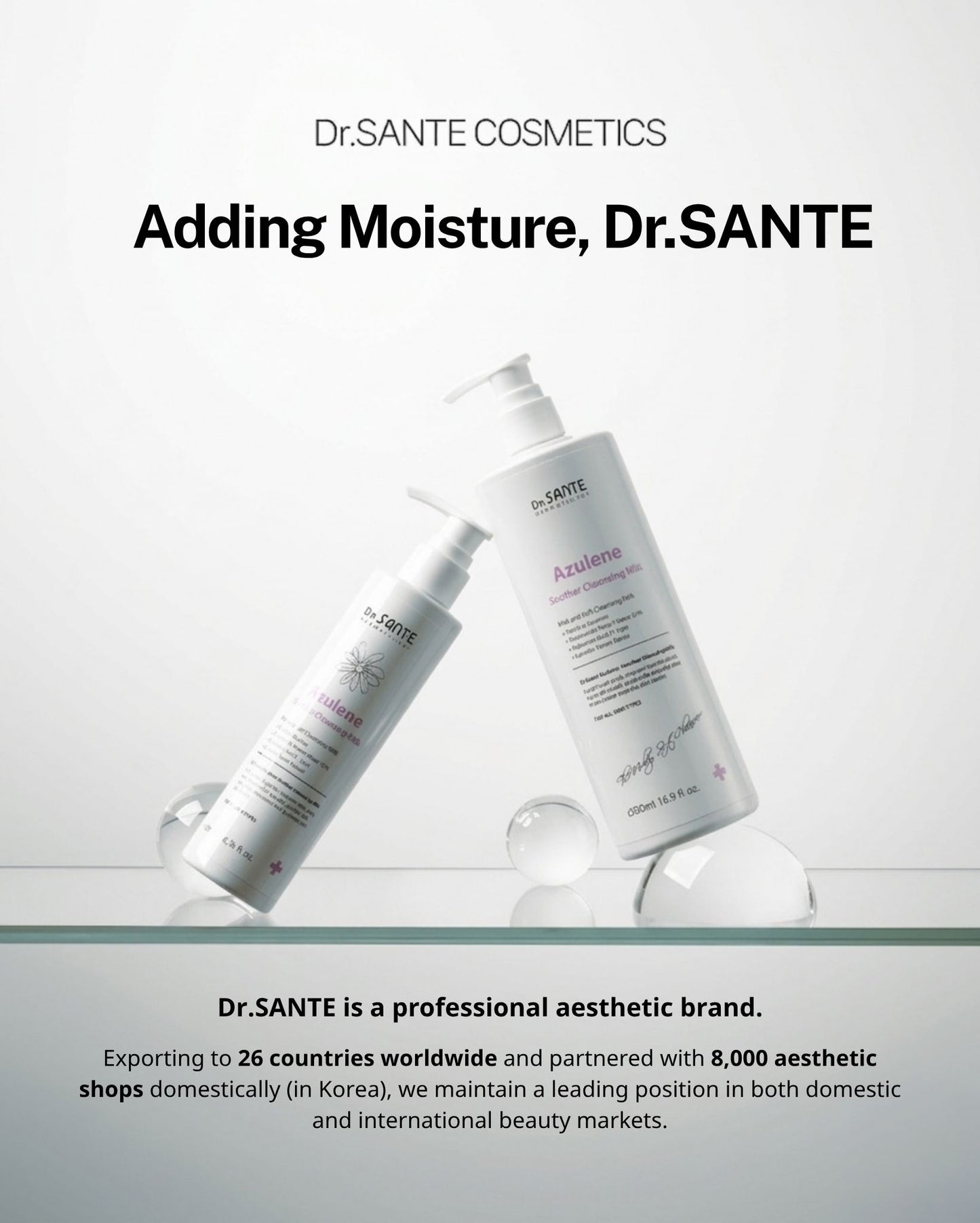 Dr. Sante Azulene Soother Cleansing Milk 200ml/500ml