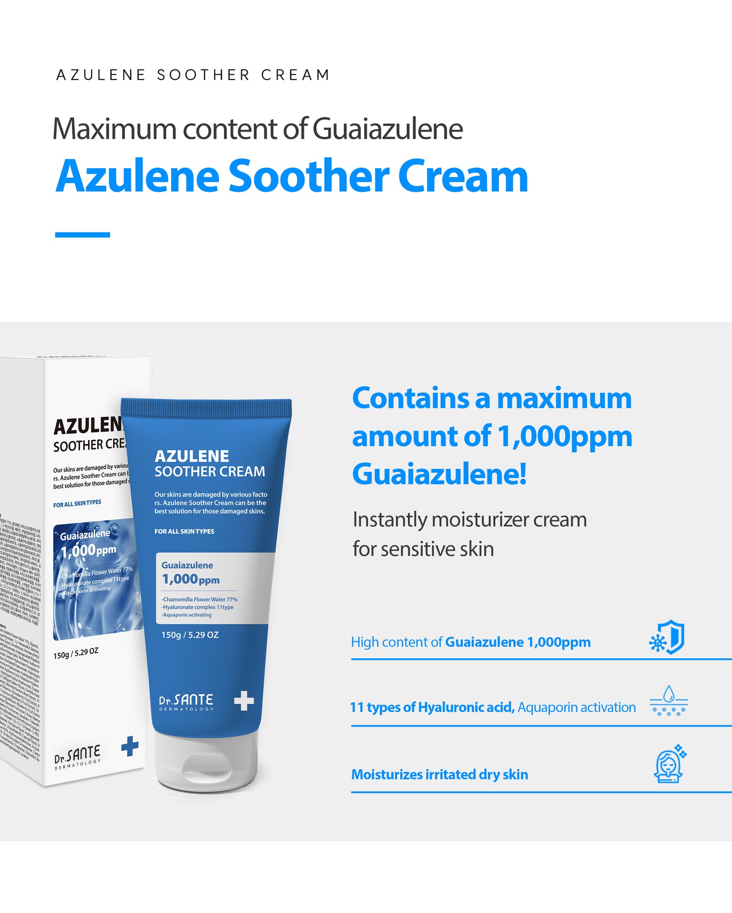 Dr.Sante Azulene Soother Cream 50g / 150g