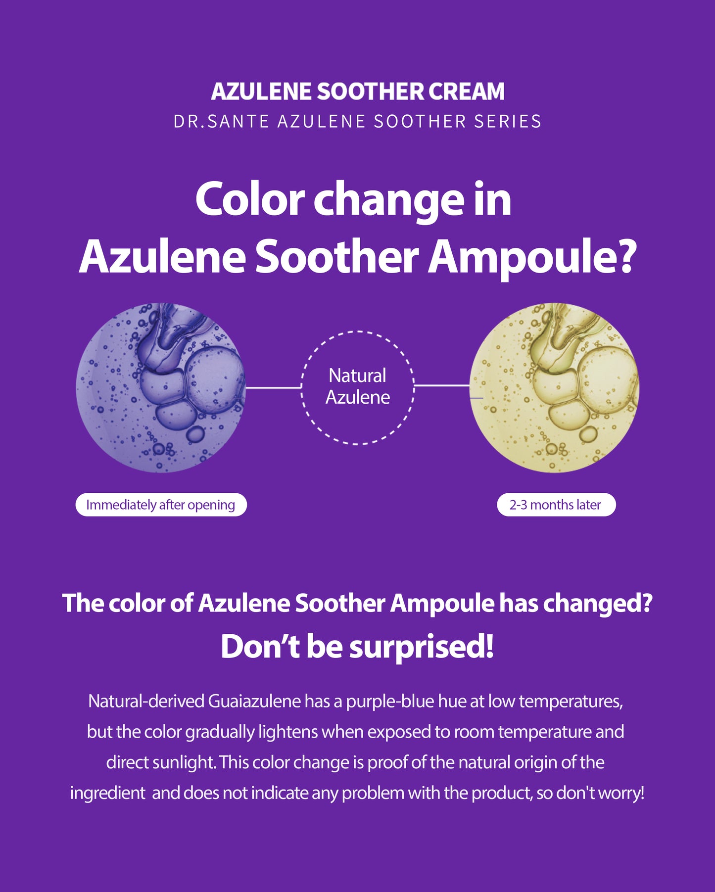 Dr.Sante Azulene Soother Ampoule 50ml / 100ml
