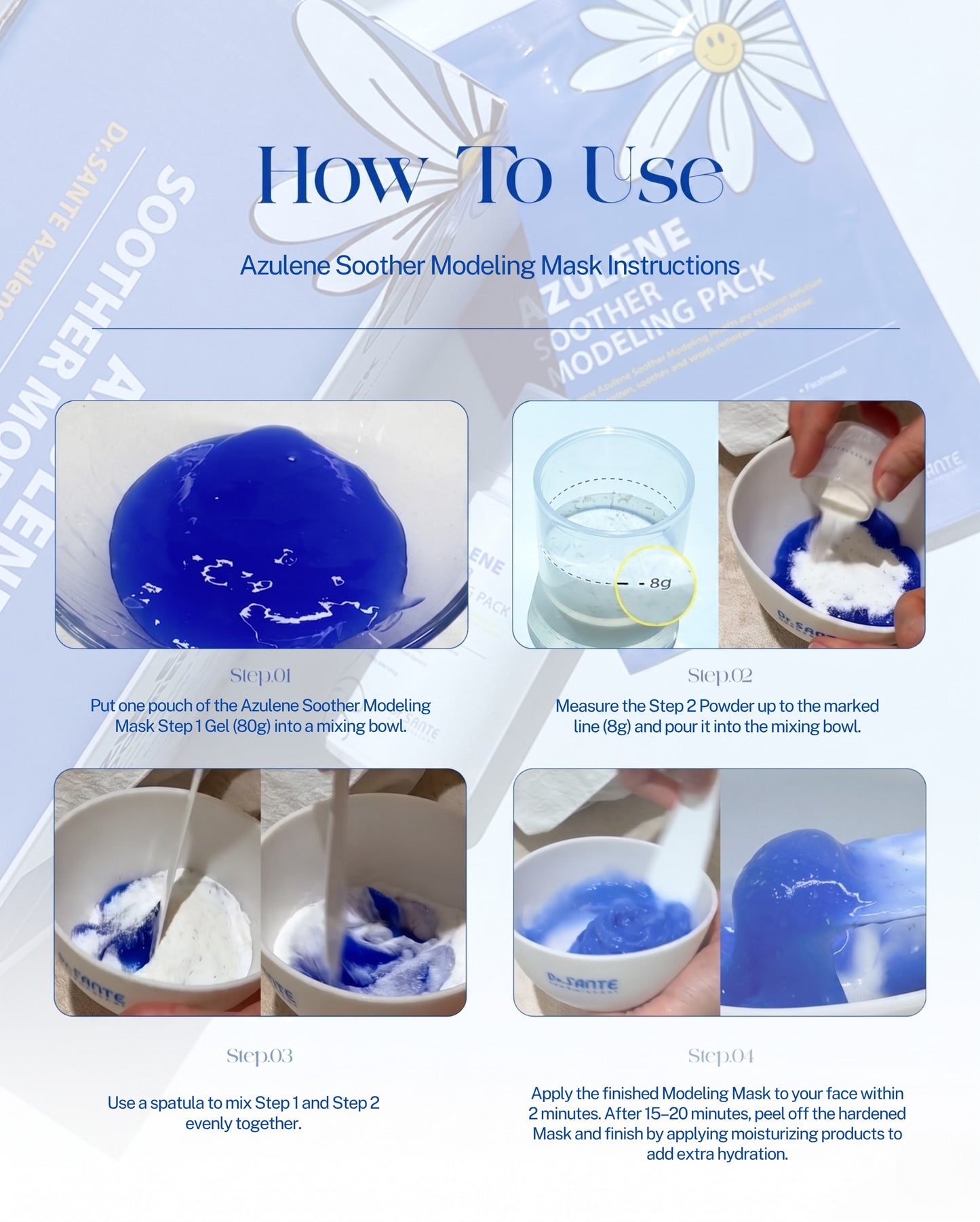 Dr. Sante Azulene Modeling Mask 10 Treatments
