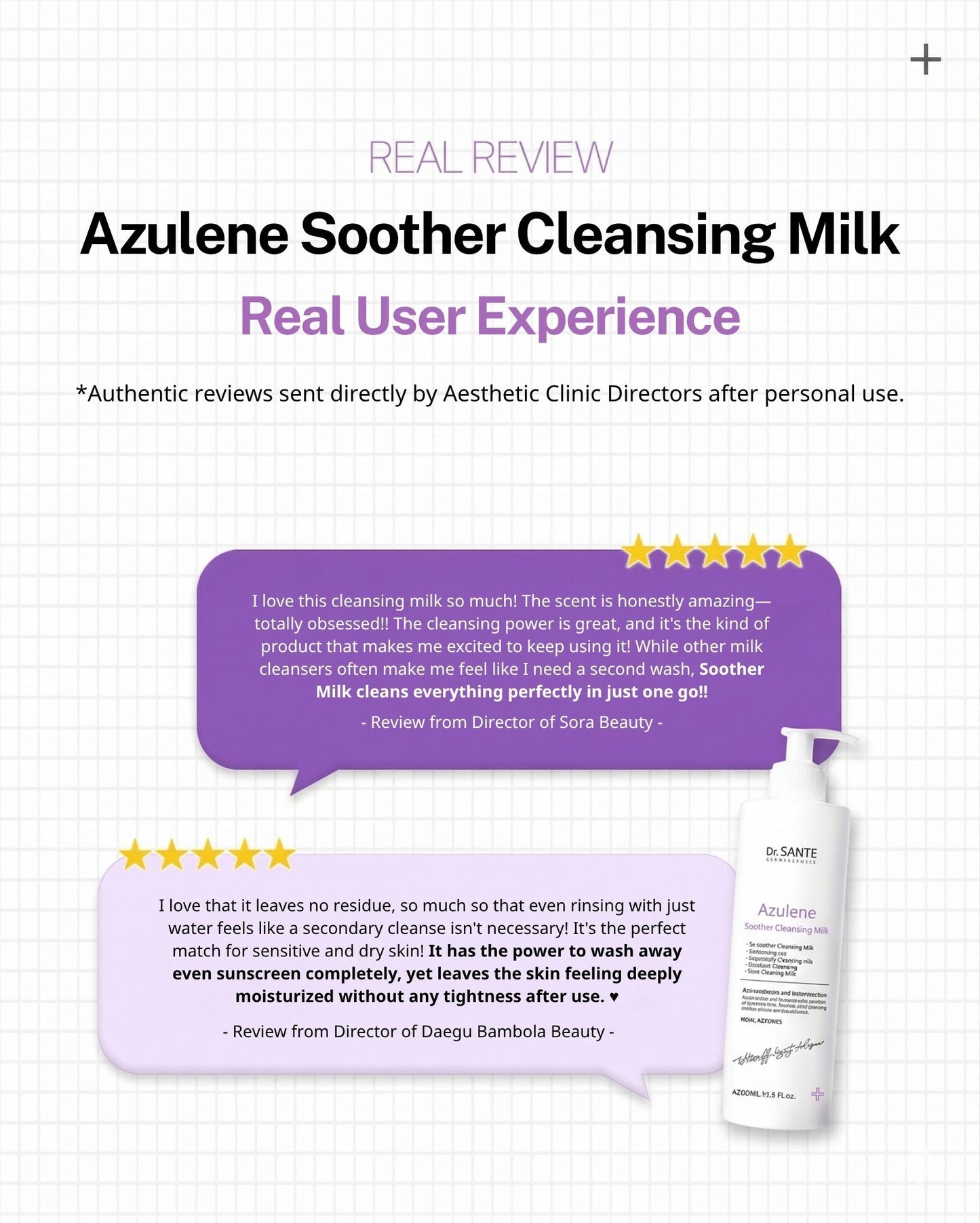 Dr. Sante Azulene Soother Cleansing Milk 200ml/500ml