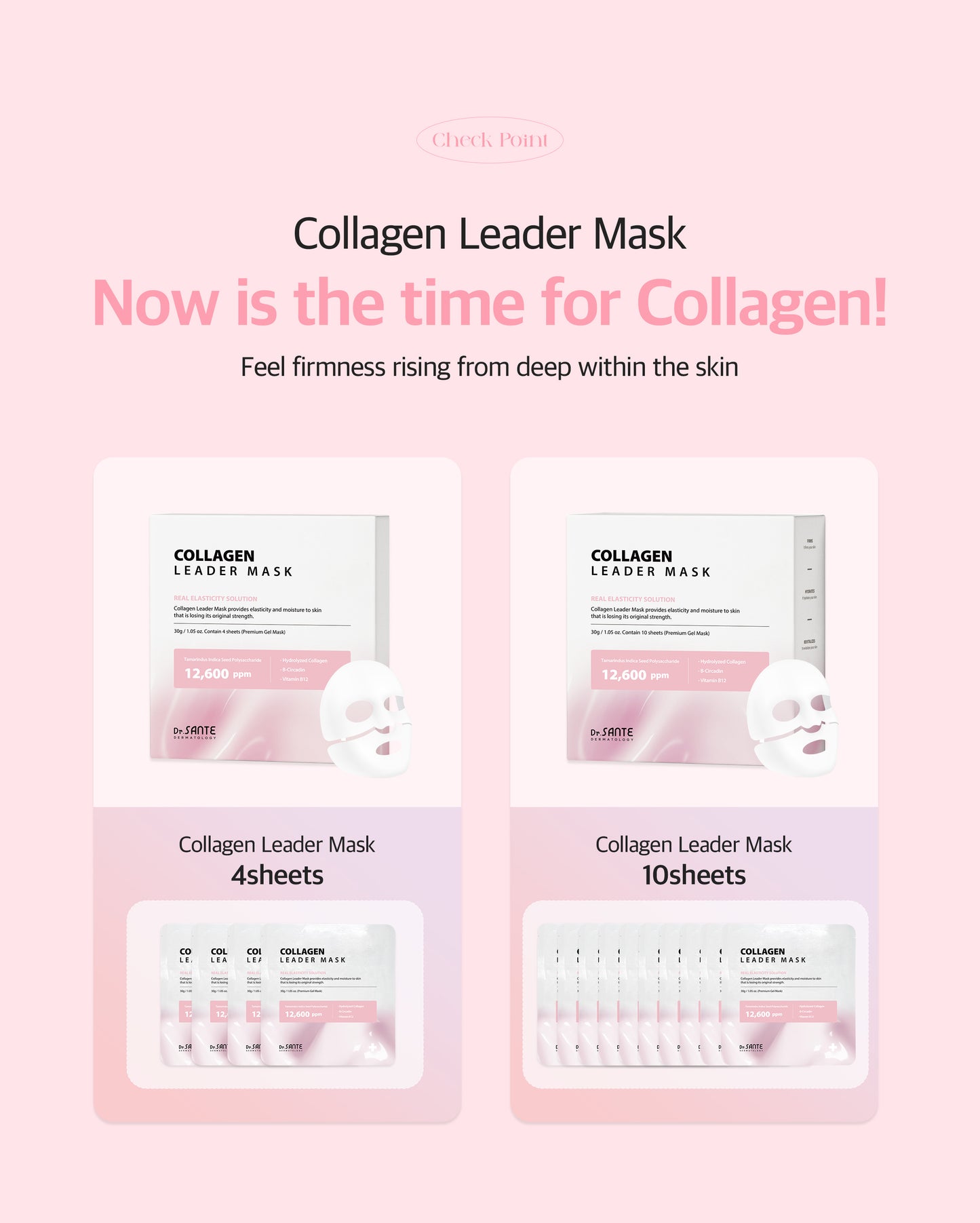 Dr. Sante Collagen Leader Mask 30g × 10 Sheets