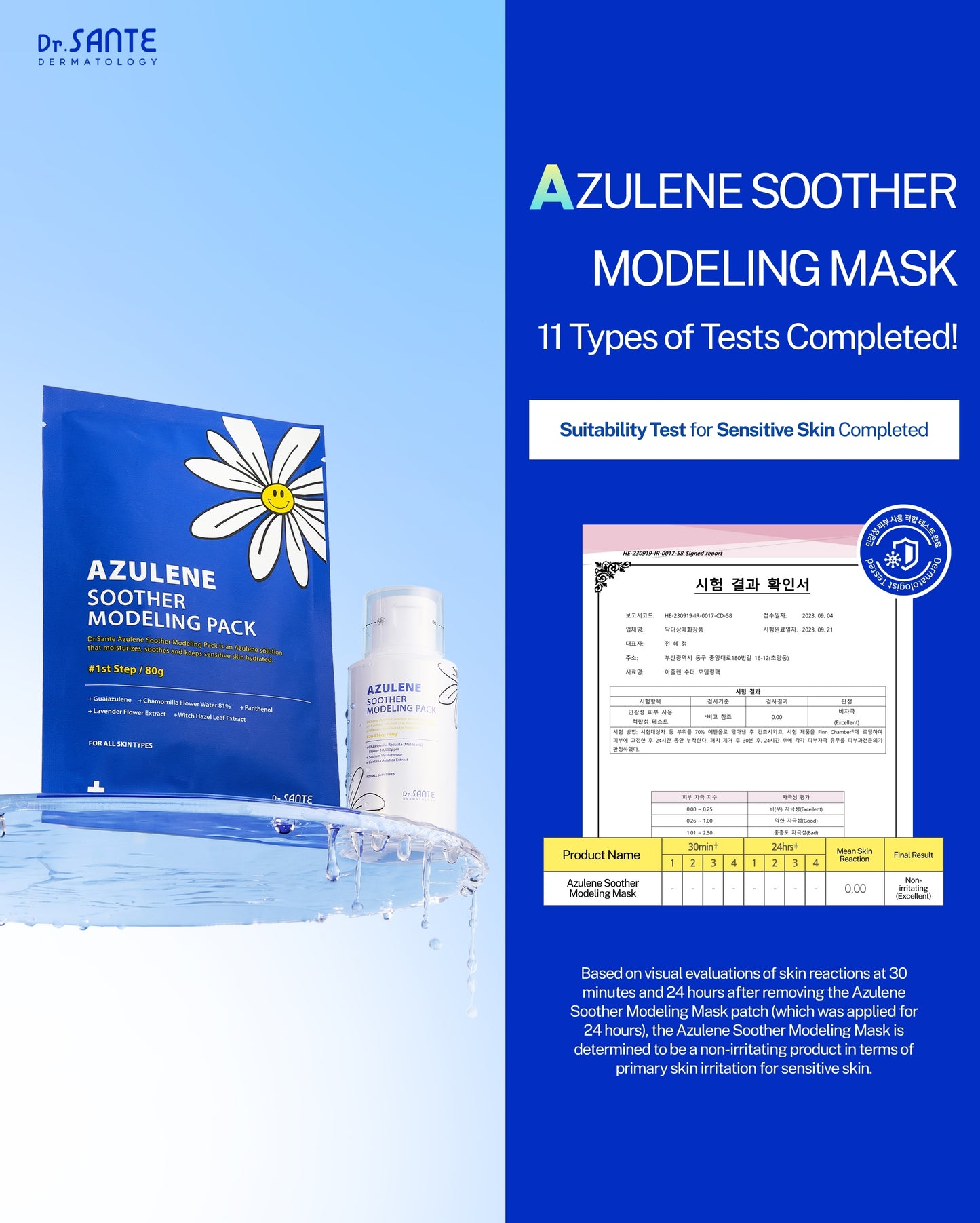 Dr. Sante Azulene Modeling Mask 10 Treatments