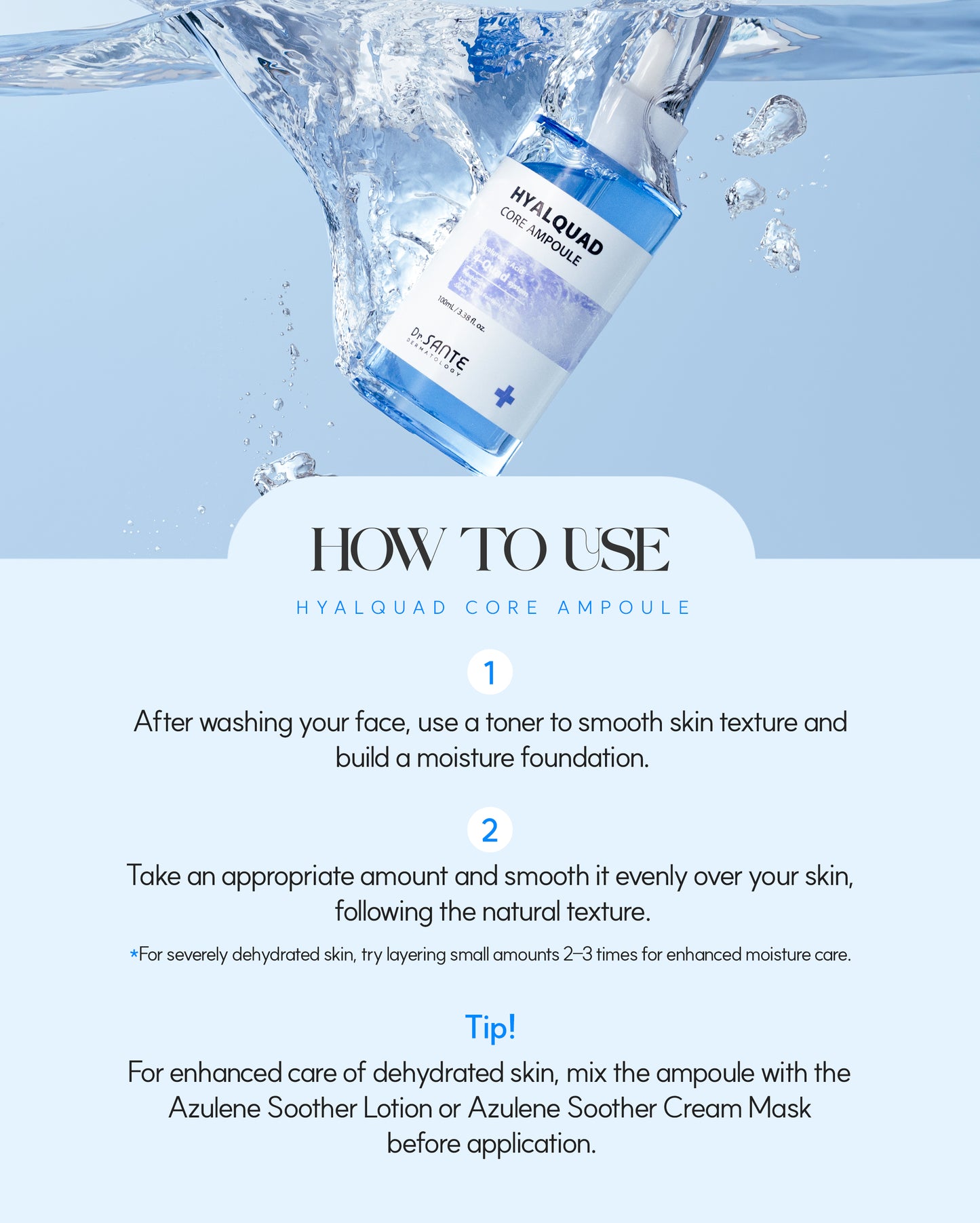 Dr. Sante Hyalquad Core Ampoule 100ml