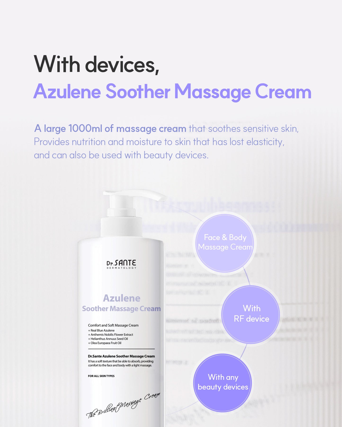Dr.Sante Azulene Soother Massage Cream 1000ml