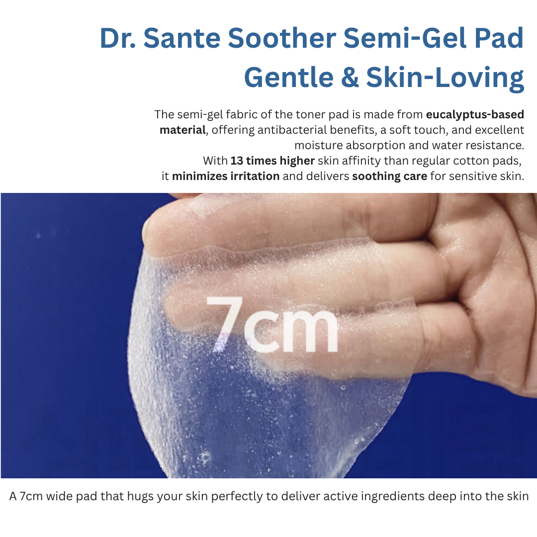 Dr.SANTE Soother Semi-Gel Toner Pad 80 pads (1 Box / 80 Pads)