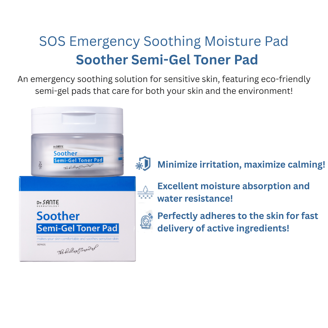 Dr.Sante Soother Semi-Gel Toner Pad 80Pads