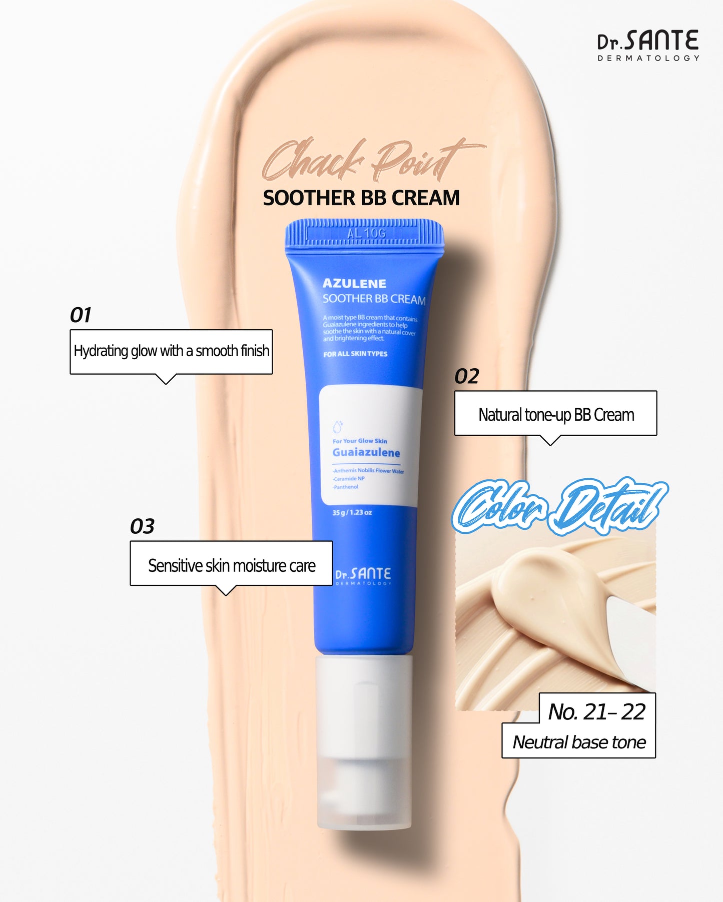 Dr. Snate Azulene Soother BB Cream 35g (1.23oz)