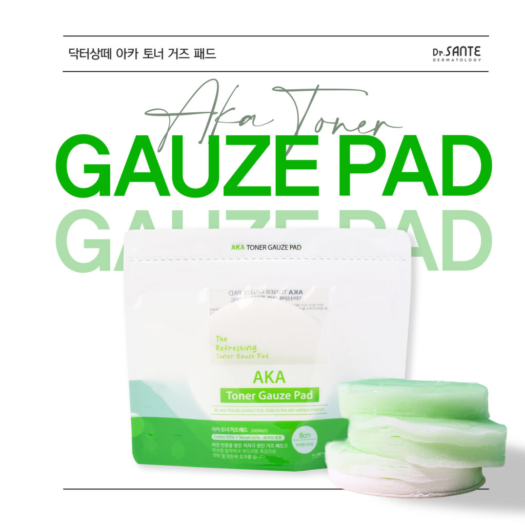 Dr. Sante AKA Toner Gauze Pad (200 Pads)

Low-Irritation Vegan Gauze Pads for Troubled &amp; Sensitive Skin

A gentle vegan toner pad designed for sensitive and troubled skin, featuring a soft gauze texture that helps provide mild exfoliation and daily skin care without irritation.

These low-irritation wiping pads help remove dead skin cells, excess sebum, and impurities while leaving the skin feeling refreshed and balanced. The extra-large 8cm pad size allows convenient care for wider areas of the face wi