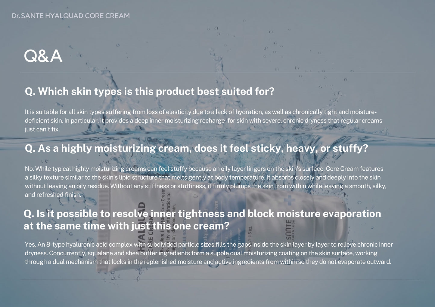 Dr. Sante Hyalquad Core Cream 200g (7.05oz)