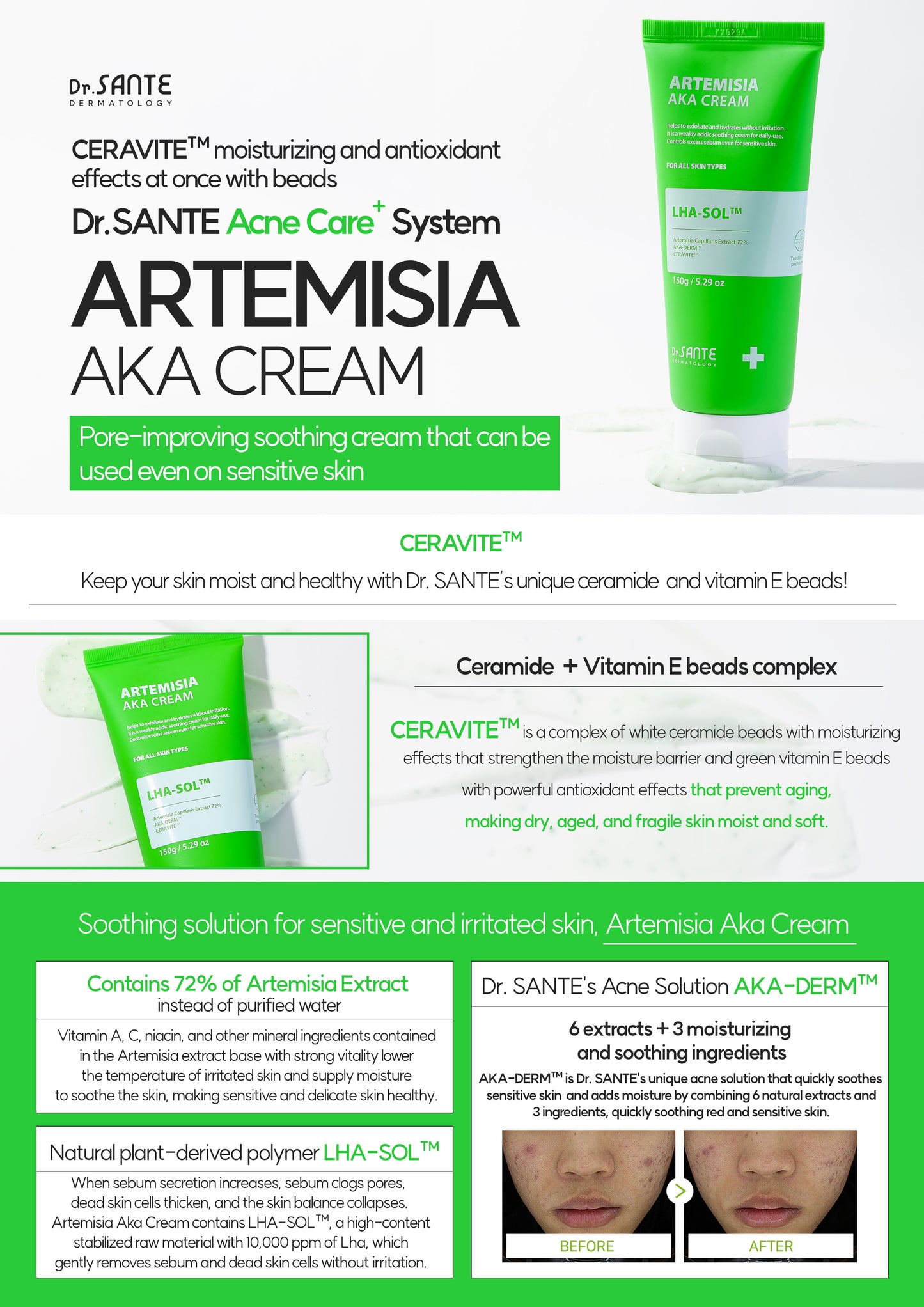 Dr. Sante Artemisia AKA Cream 50g / 150g