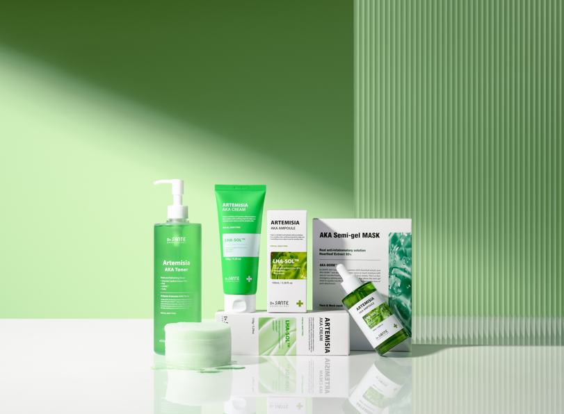 dr.sante_artemisia_aka_series is designed for oily, acne skin with artemisia capillaris extract which is good for calming, recovery and patented ingredient LHASOL to quickly calm sensitive skin.